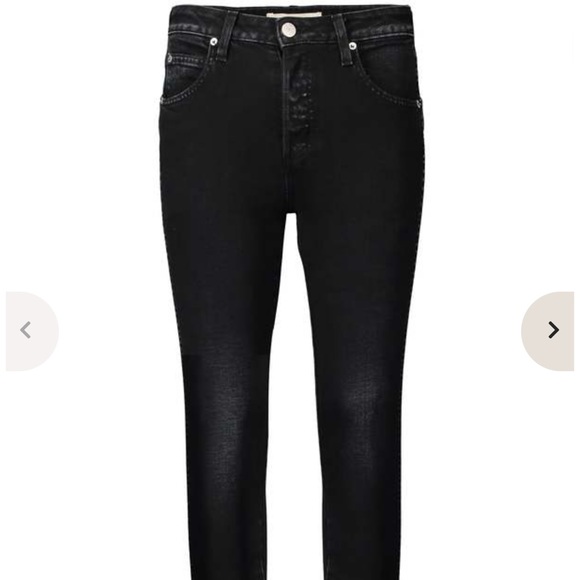 AMO Denim Babe High rise ankle straight jeans in black magic, nwt, 24 - Picture 6 of 6